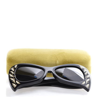 Gucci Pearl Oversized Sunglasses GG0143S Black 9 of 9