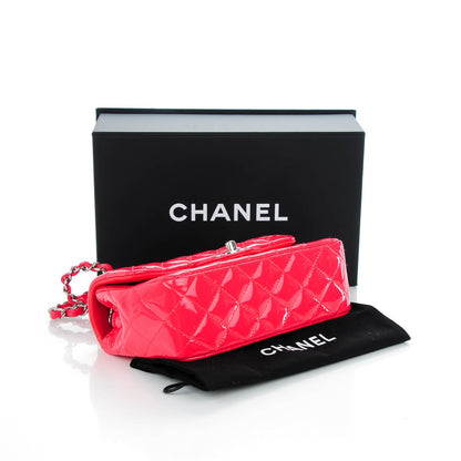 Chanel Patent Calfskin Quilted Mini Rectangular Flap Coral 4 of 8
