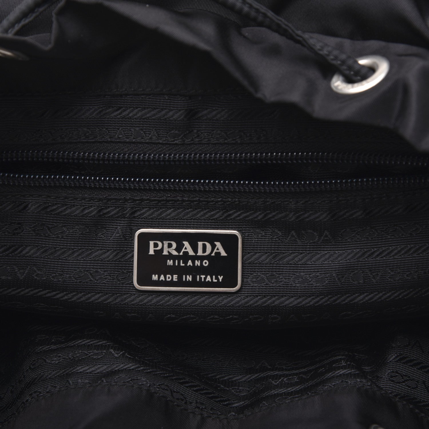 Prada Nylon Vela Small Backpack Black 7 of 15