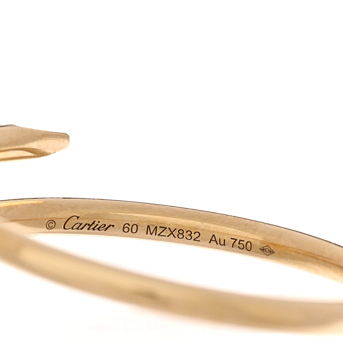 18K Yellow Gold Small Juste Un Clou Ring 60 9