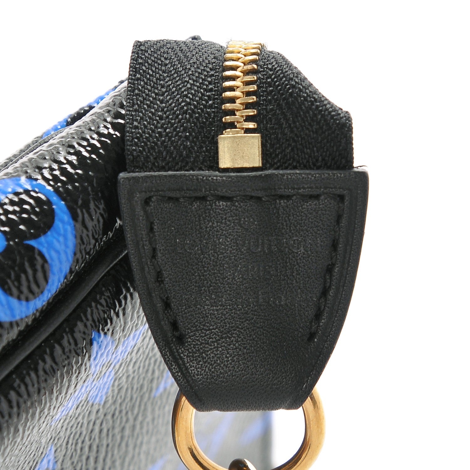 Louis Vuitton Colored Monogram Mini Pochette Accessories Blue Black 6 of 6