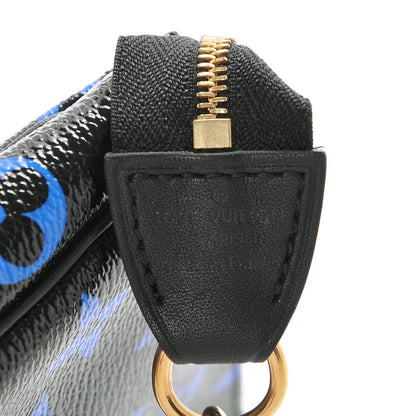 Louis Vuitton Colored Monogram Mini Pochette Accessories Blue Black 6 of 6