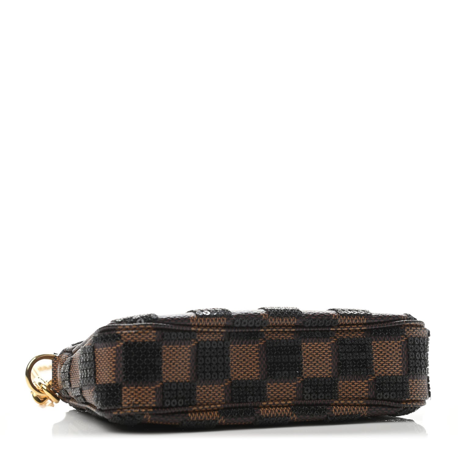 Louis Vuitton Damier Paillettes Mini Pochette Accessories Black 3 of 4