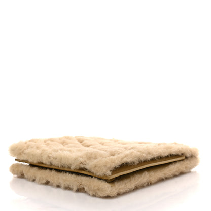 Saint Laurent Shearling Quilted Le Maillon Square Crossbody Bag Natural 8 of 8