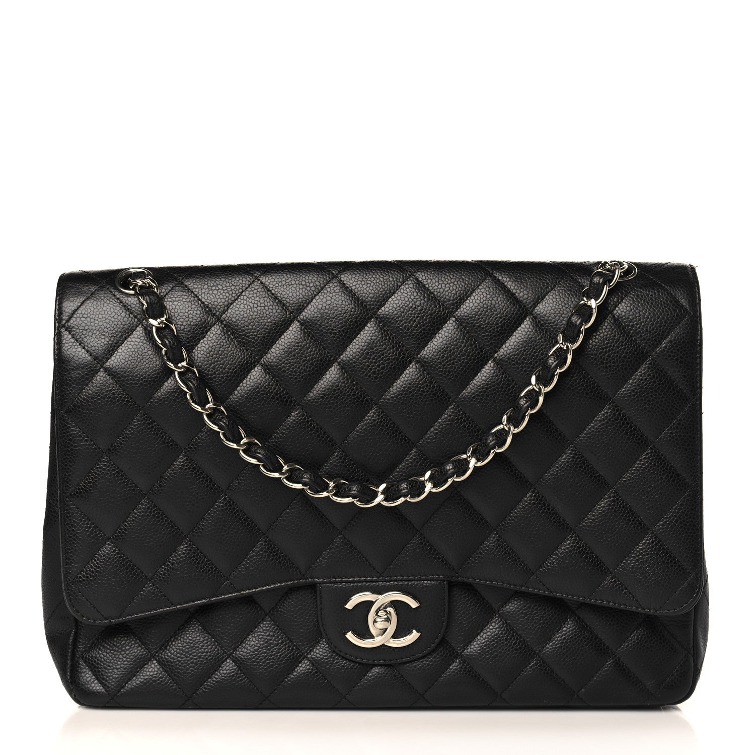 Chanel Caviar Quilted Maxi Double Flap Black 1 of 9