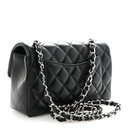 Chanel Lambskin Quilted Mini Rectangular Flap Black 3 of 10