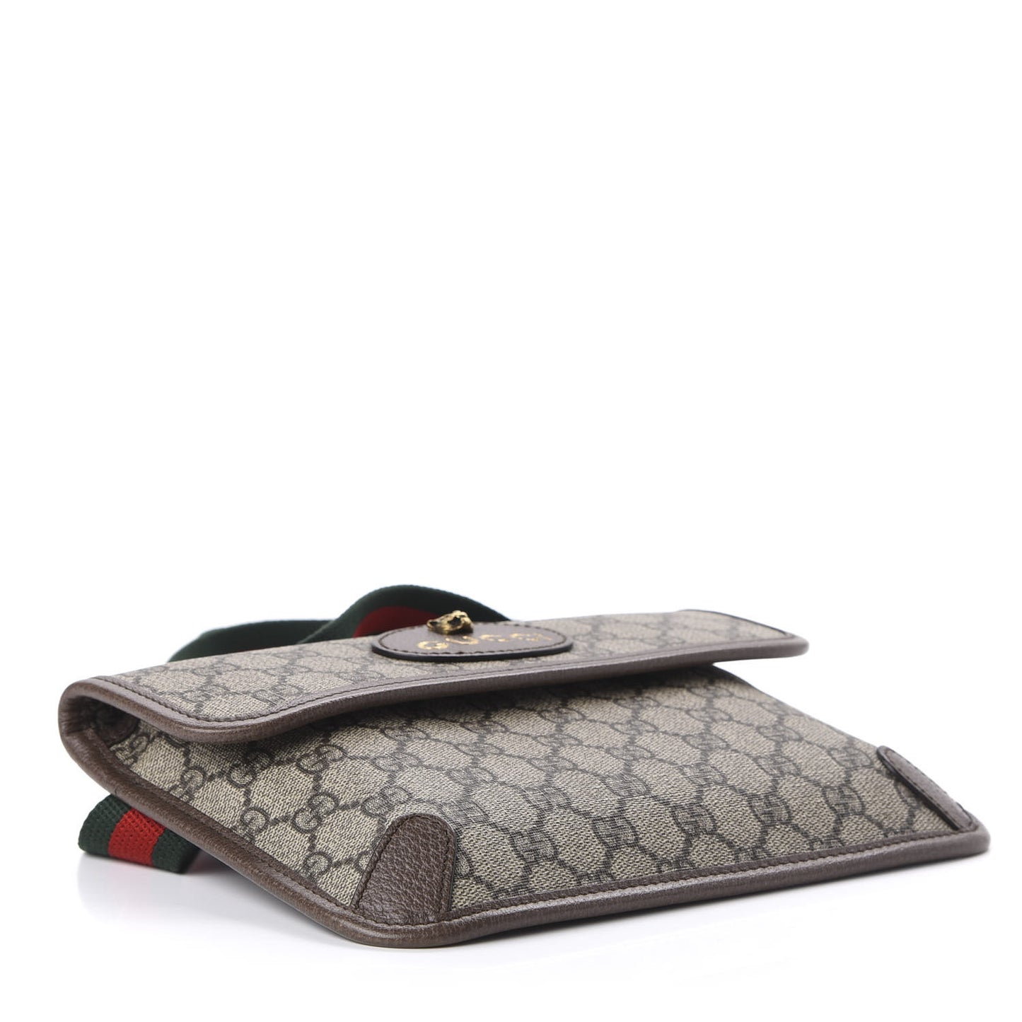 GG Supreme Monogram Neo Vintage Web Belt Bag Brown