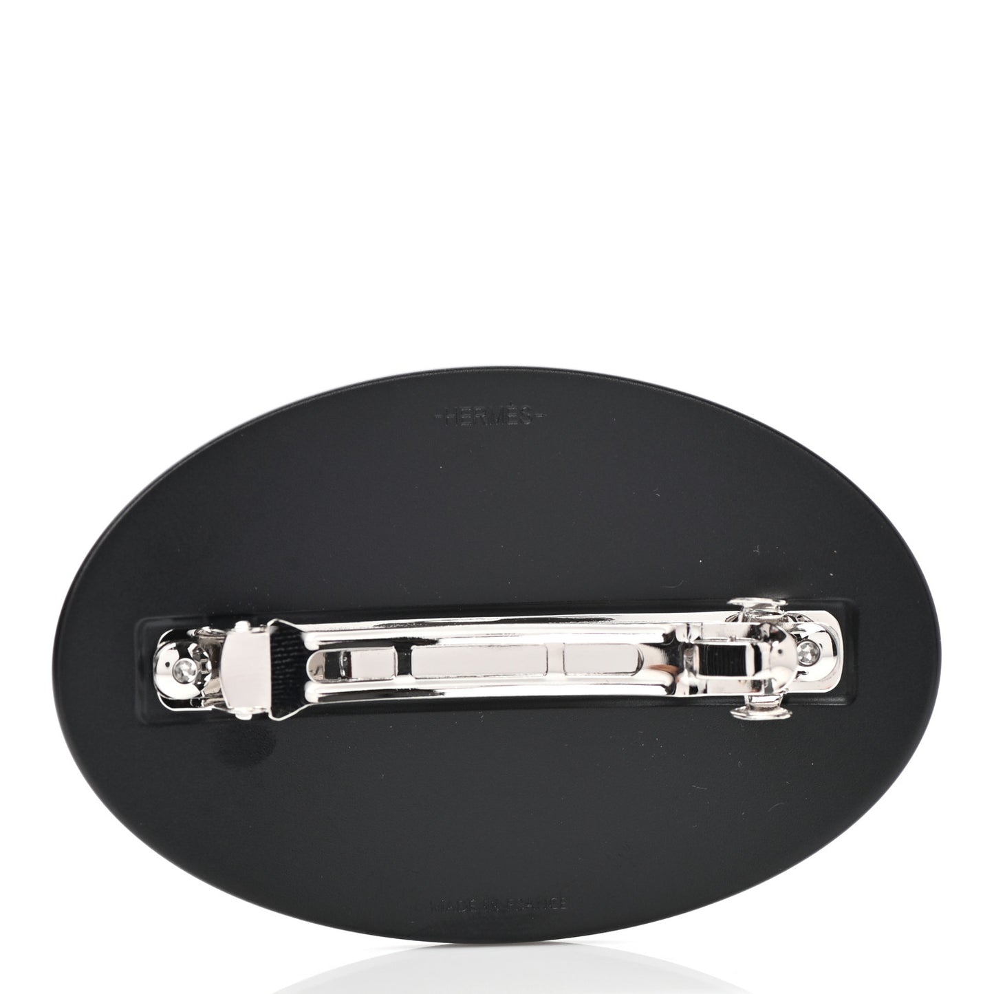 Aluminium Perforated Chaine d'Ancre Hair Clip Black