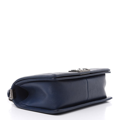 Chanel Calfskin Double Stitch Medium Boy Flap Marine 4 of 15