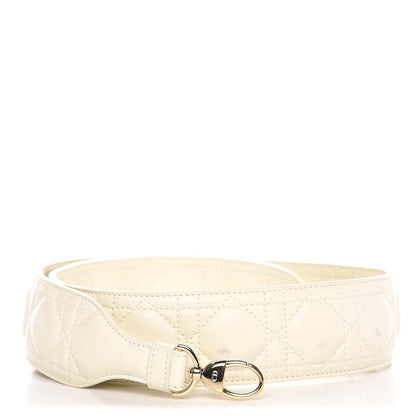 Christian Dior Lambskin Cannage Shoulder Strap White 1 of 8