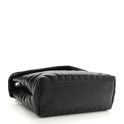 Saint Laurent Calfskin Y Quilted Monogram Medium Loulou Chain Satchel Black 4 of 9