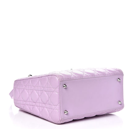 Christian Dior Lambskin Cannage Medium Lady Dior Pink 4 of 11