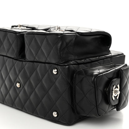 Chanel Calfskin Quilted Large Cambon Multipocket Reporter Black 10 of 10