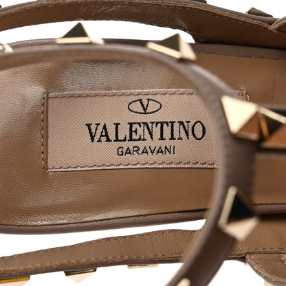 Valentino Garavani Patent Nappa Rockstud Ankle Strap 100mm Pumps 36 Rubin Poudre 7 of 9