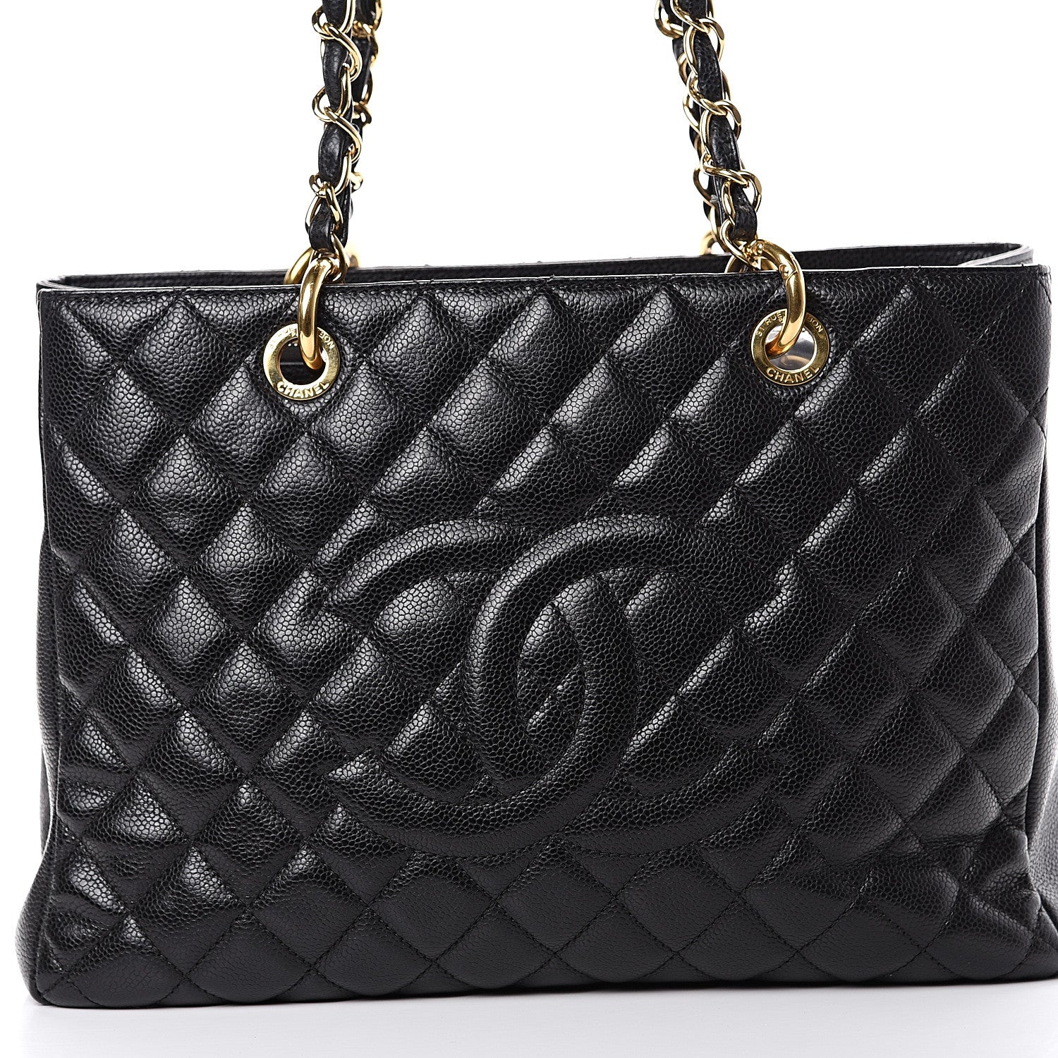 Chanel Caviar Quilted Grand Shopping Tote GST Black 7 of 13