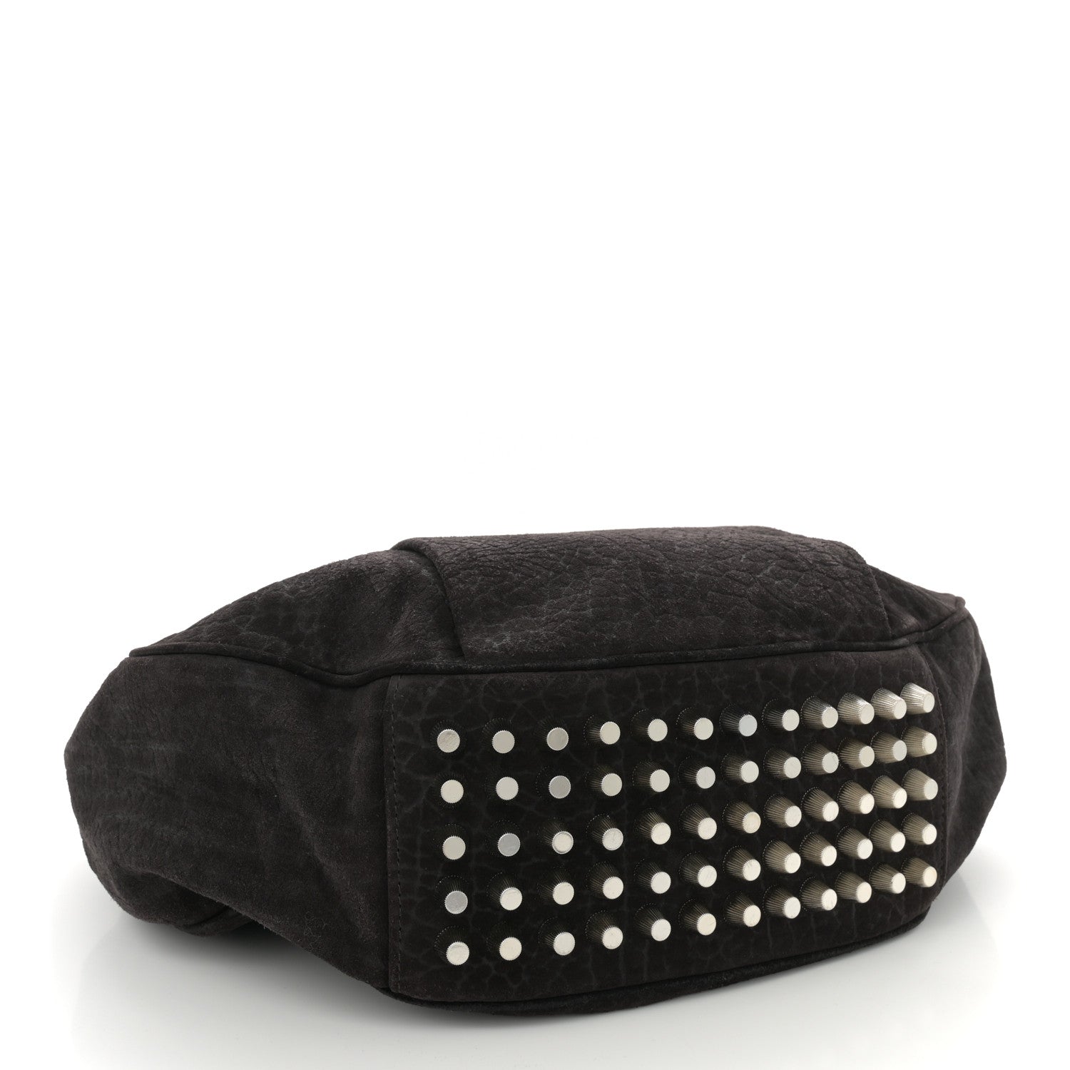 Alexander Wang Suede Morgan Hobo Black Silver Hardware 4 of 9