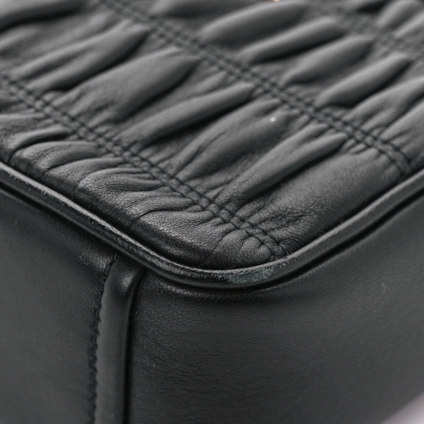 Nappa Gaufre Camera Bag Black