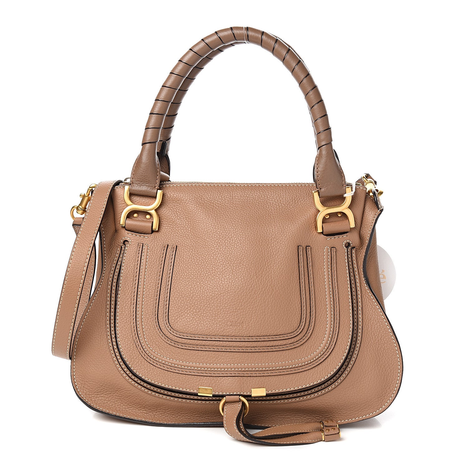 Chloe Calfskin Medium Marcie Satchel Nut 1 of 9