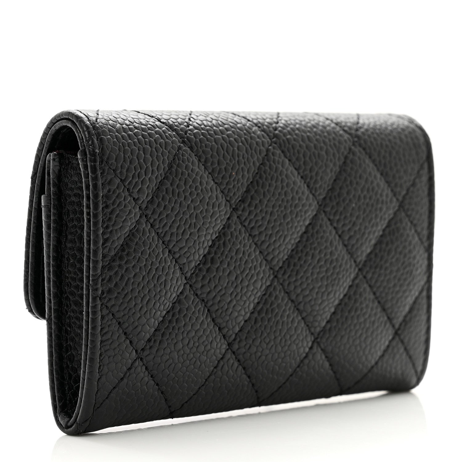 Chanel Caviar Quilted Flap Card Holder Black 3 of 9
