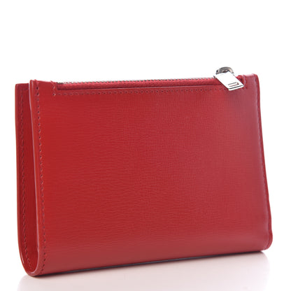 Saint Laurent Calfskin Fragments Flap Wallet Red 3 of 8