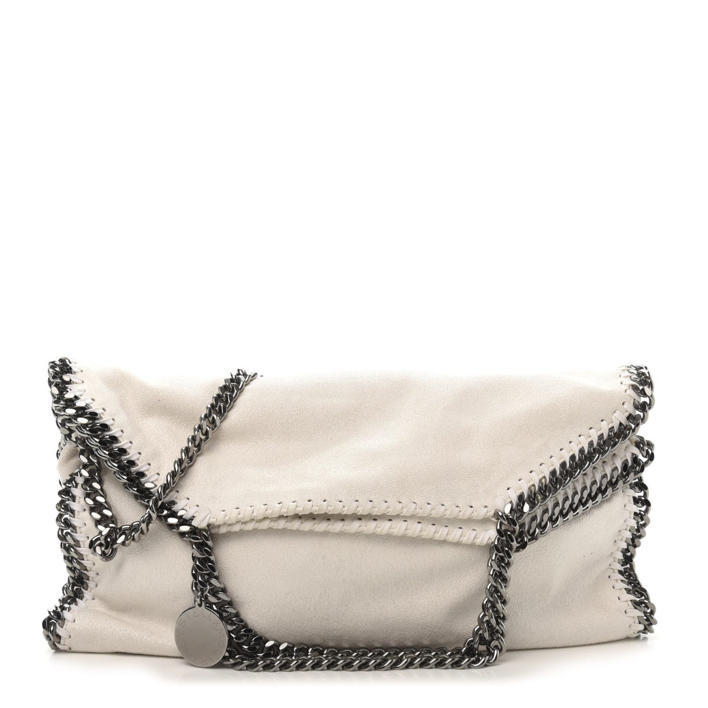 Shaggy Deer Falabella Fold Over Tote Chalk