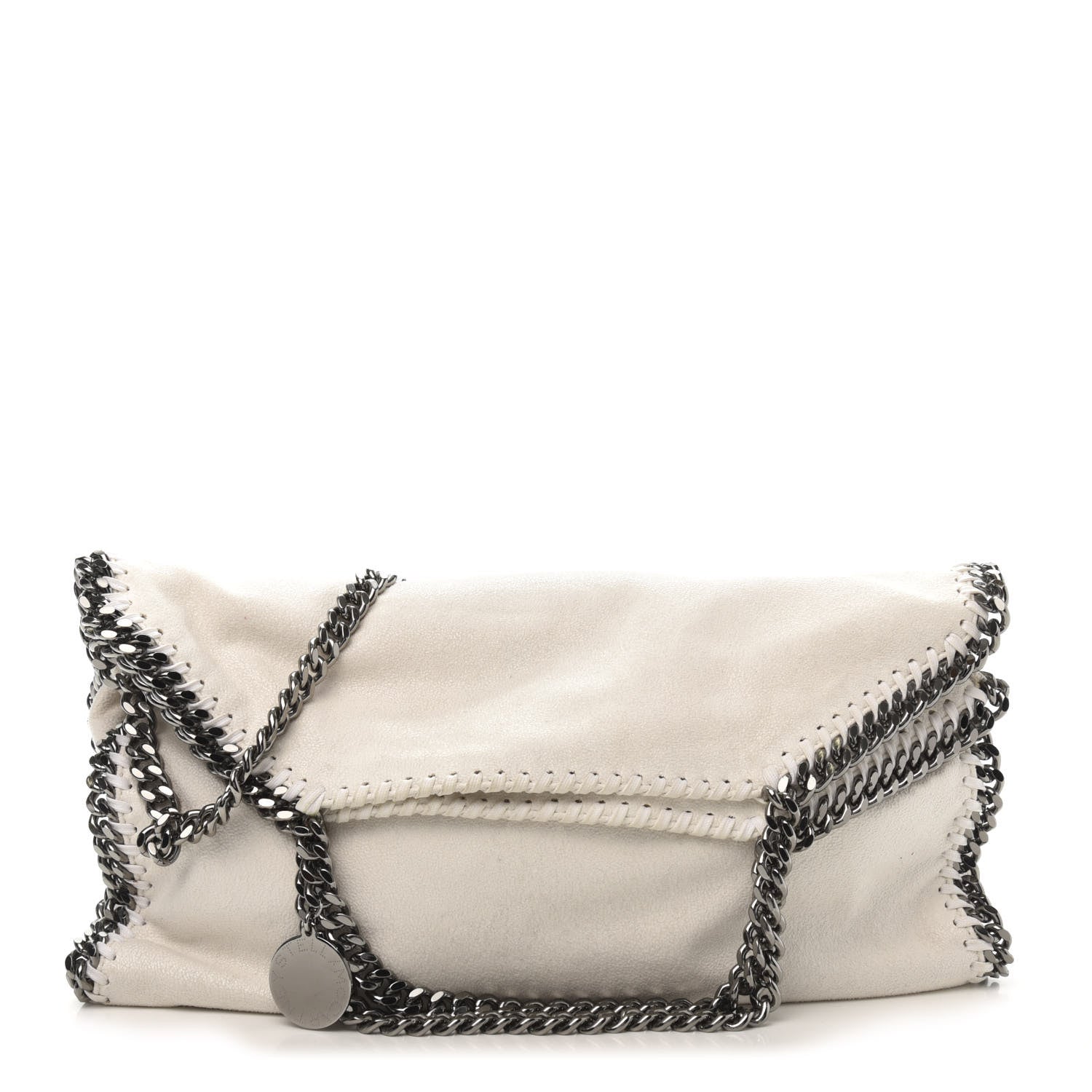 Stella McCartney Shaggy Deer Falabella Fold Over Tote Chalk 1 of 10