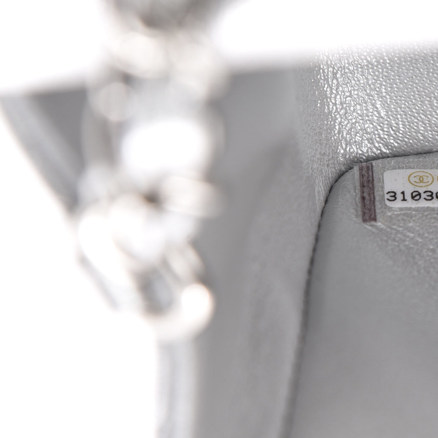 Chanel Metallic Lambskin Quilted Mini Rectangular Flap Silver 9 of 11