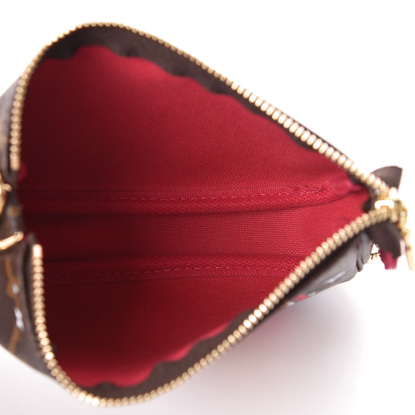 Monogram 2019 Christmas Animation Mini Courchevel Pochette Accessories Fuchsia