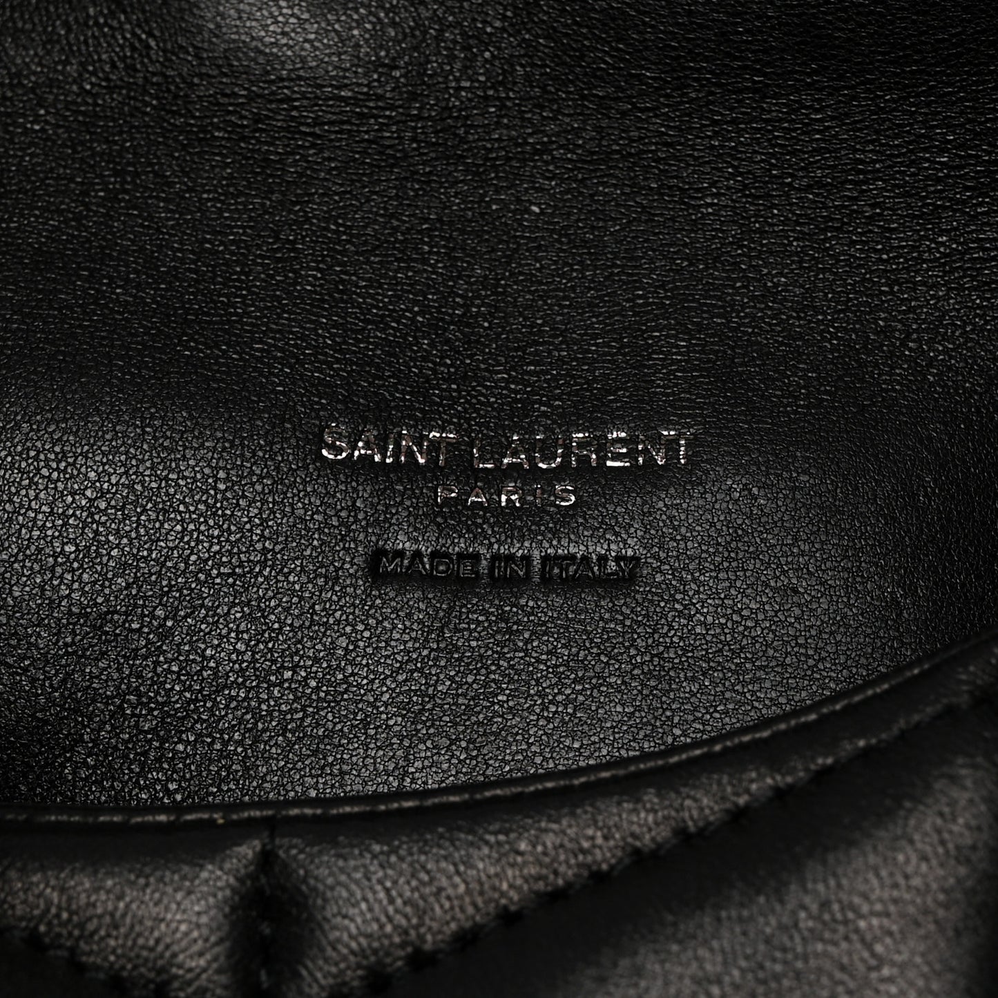 Lambskin Monogram Loulou Puffer Pouch Clutch Black