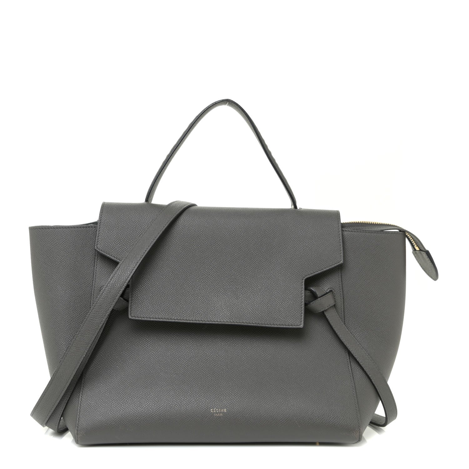 Celine Grained Calfskin Small Belt Bag Grey 1 of 17