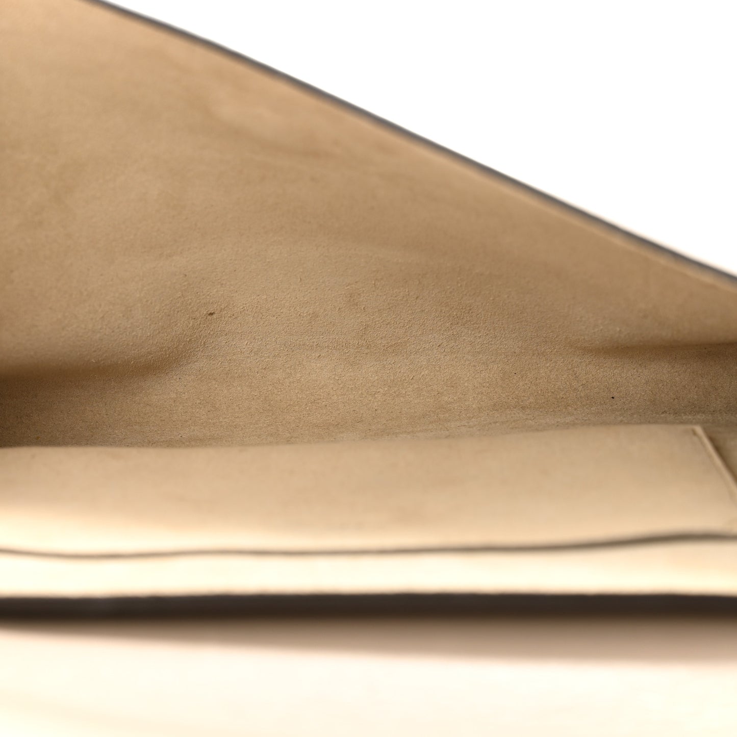 Suede Calfskin Faye Clutch Motty Grey