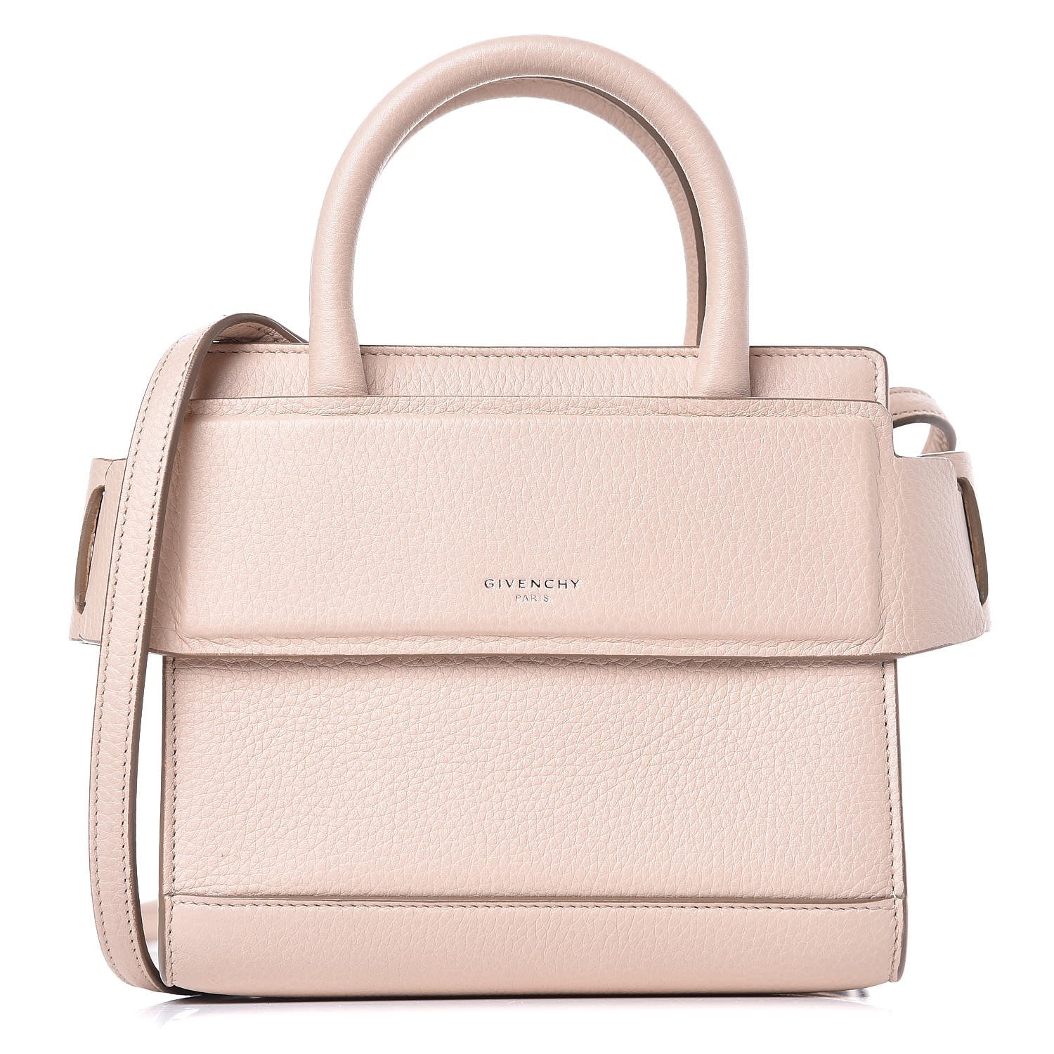 Givenchy Grained Calfskin Nano Horizon Satchel Nude Pink 1 of 12