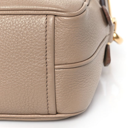 Prada Vitello Daino Medium Double Zip Shoulder Bag Cammeo 8 of 8