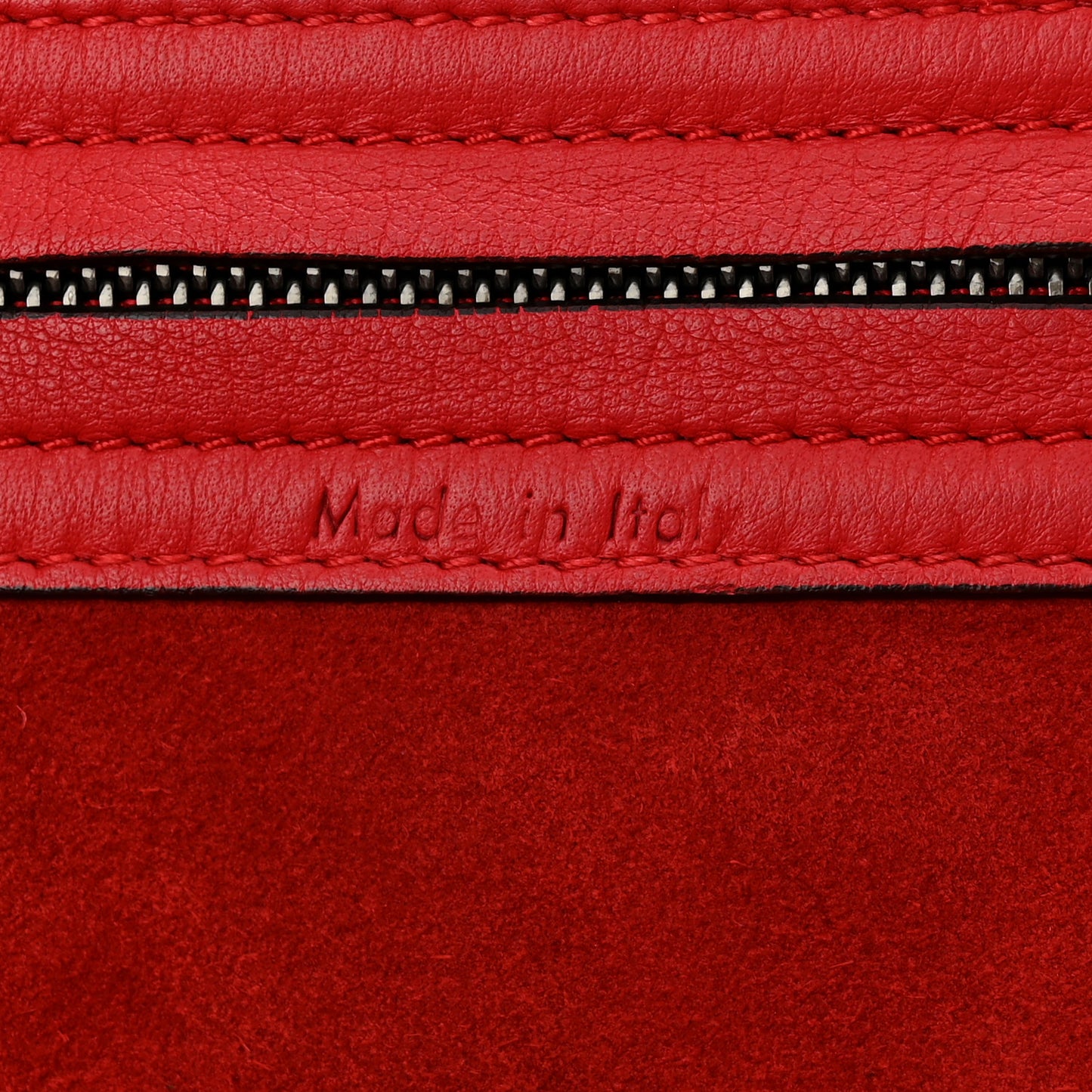 Supple Calfskin Medium Phantom Luggage Red