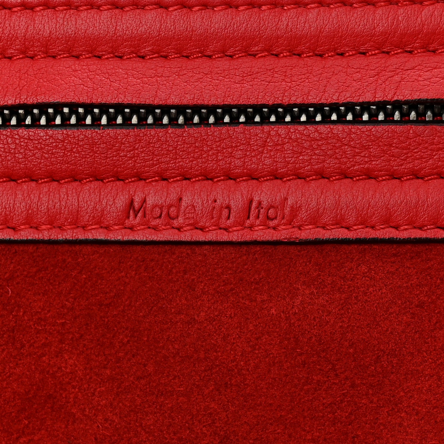Celine Supple Calfskin Medium Phantom Luggage Red 6 of 17