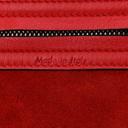 Celine Supple Calfskin Medium Phantom Luggage Red 6 of 17