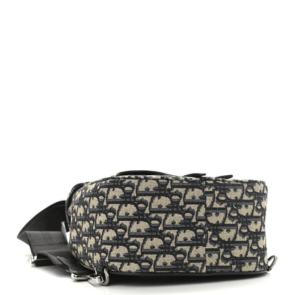 Christian Dior Grained Calfskin Oblique Gallop Sling Bag Black 4 of 11