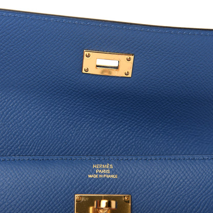 Hermes Epsom Medium Kelly Wallet Bleu Agate 6 of 6