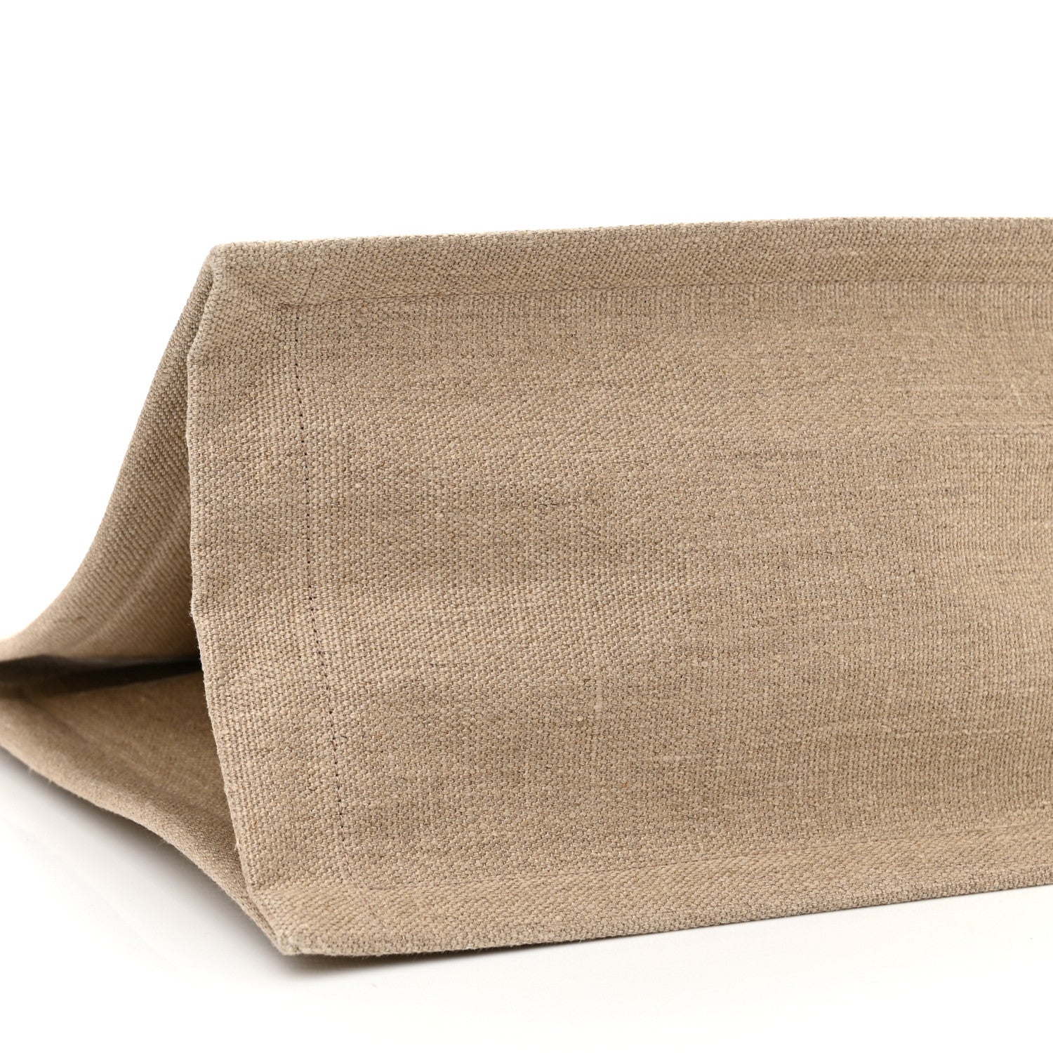 Saint Laurent Linen Calfskin Small Rive Gauche Tote Beige Sea Salt 10 of 11