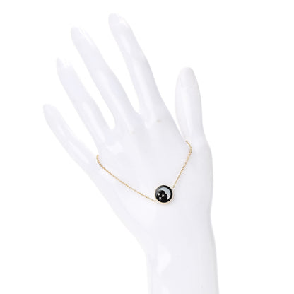 Christian Dior 18K Yellow Gold Diamond Black Onyx Mother of Pearl Rose Celeste Bracelet 2 of 8