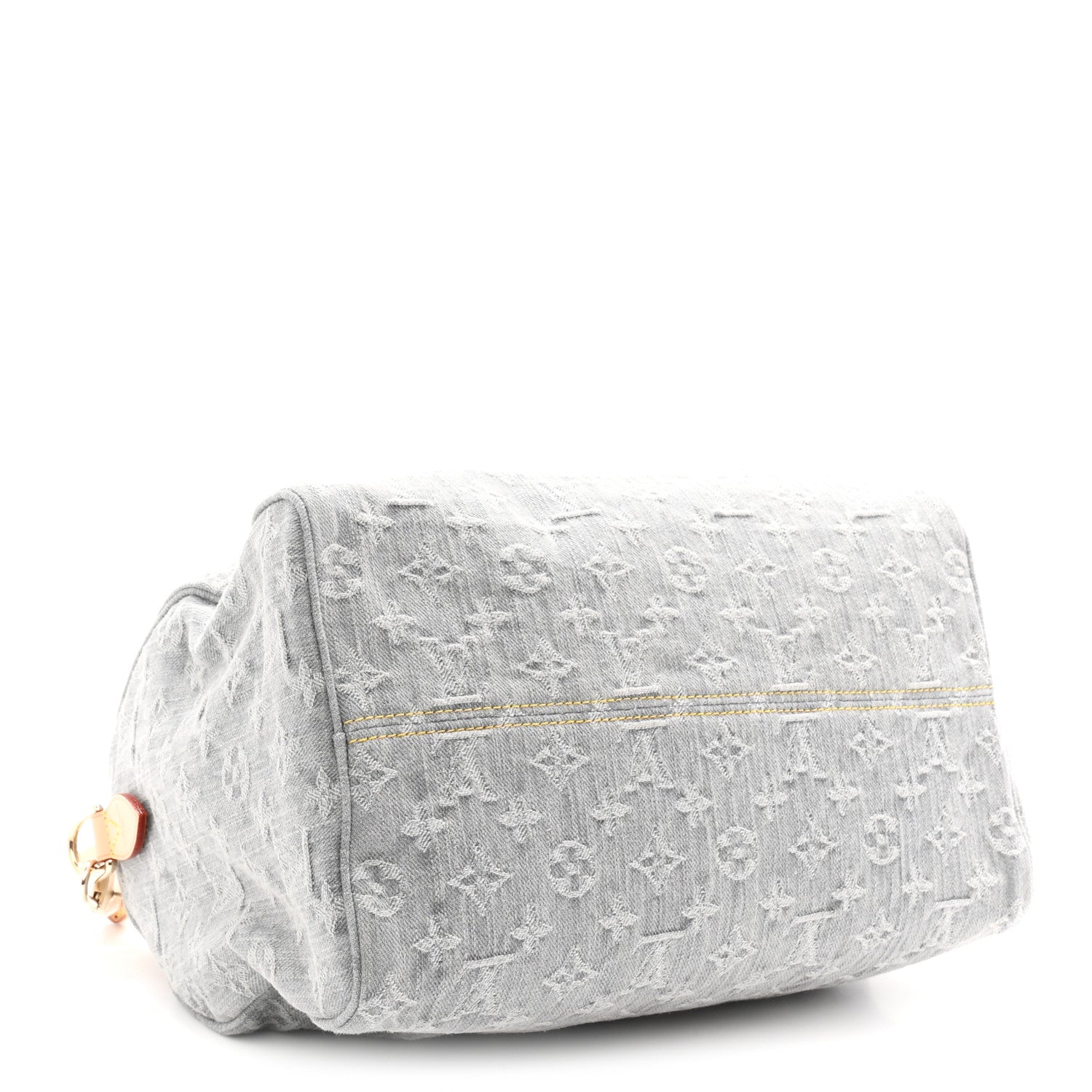 Louis Vuitton Monogram Denim Speedy Soft 30 Washed Gray 4 of 9