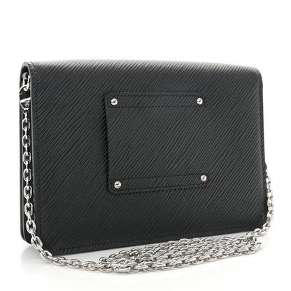 Louis Vuitton Epi Twist Belt Chain Wallet Black 3 of 10