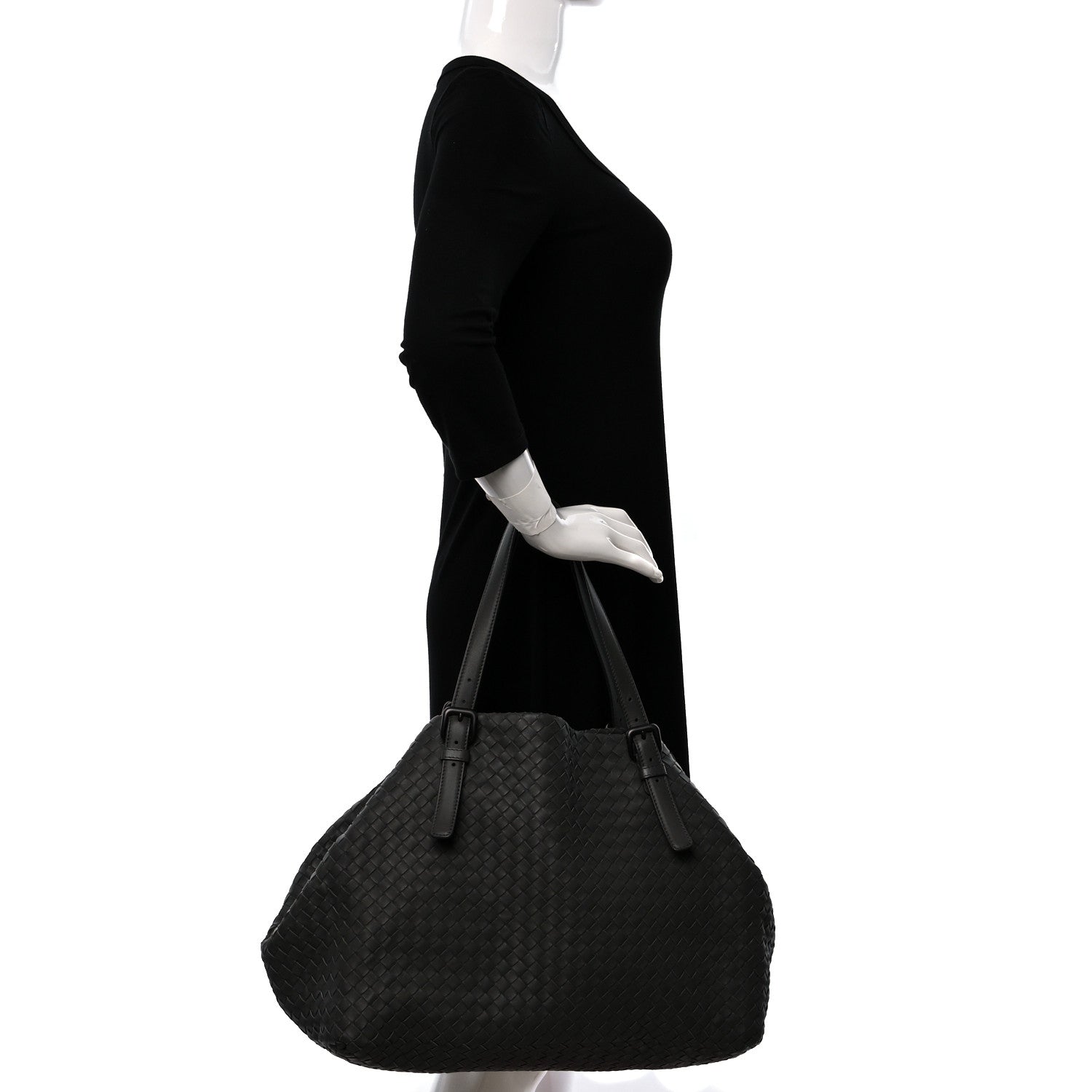 Bottega Veneta Nappa Intrecciato Medium Seamless Tote Light Grey 2 of 8