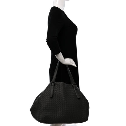 Bottega Veneta Nappa Intrecciato Medium Seamless Tote Light Grey 2 of 8