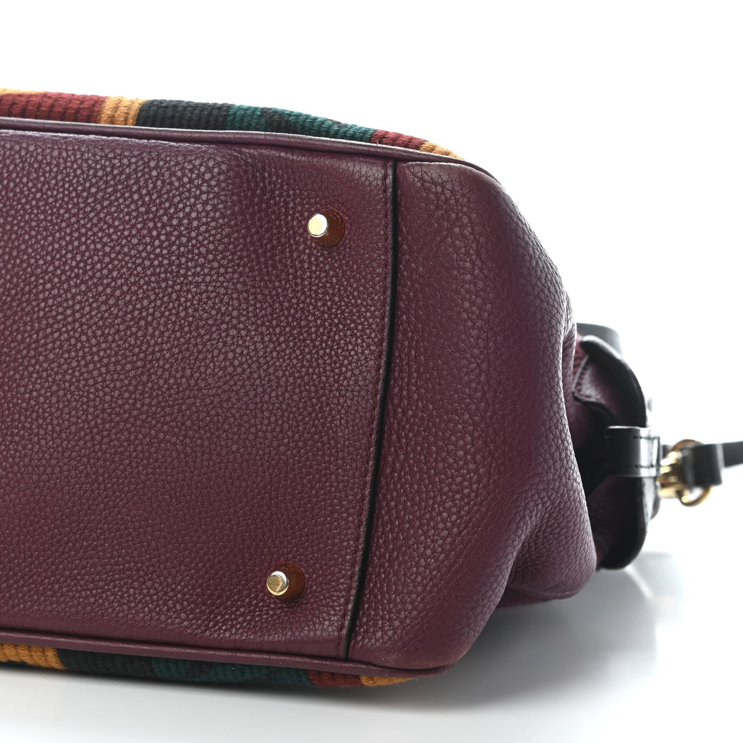 Burberry Calfskin Tapestry Milverton Satchel Multicolor 8 of 11