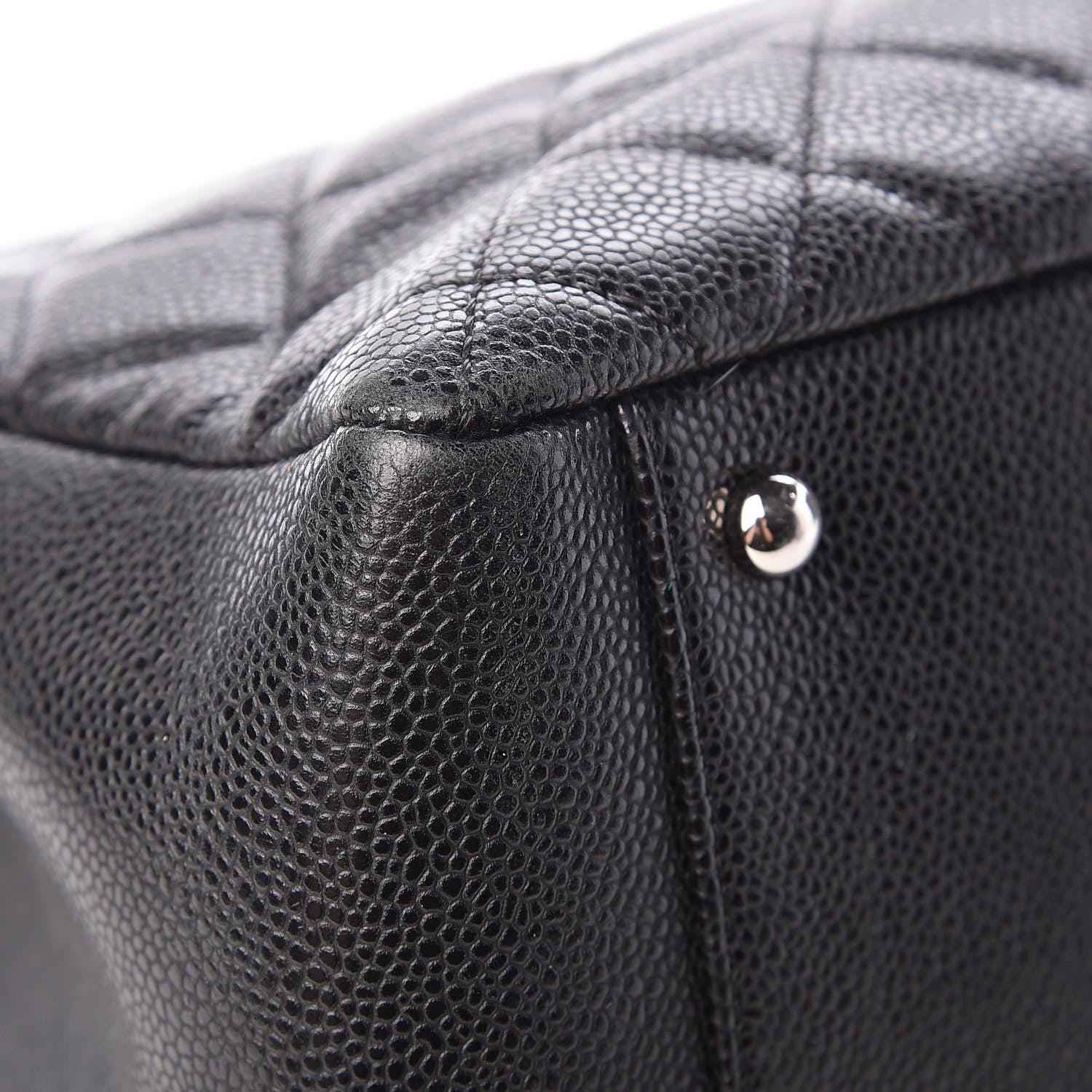 Chanel Caviar Quilted XL Grand Shopping Tote GST Black 9 of 12