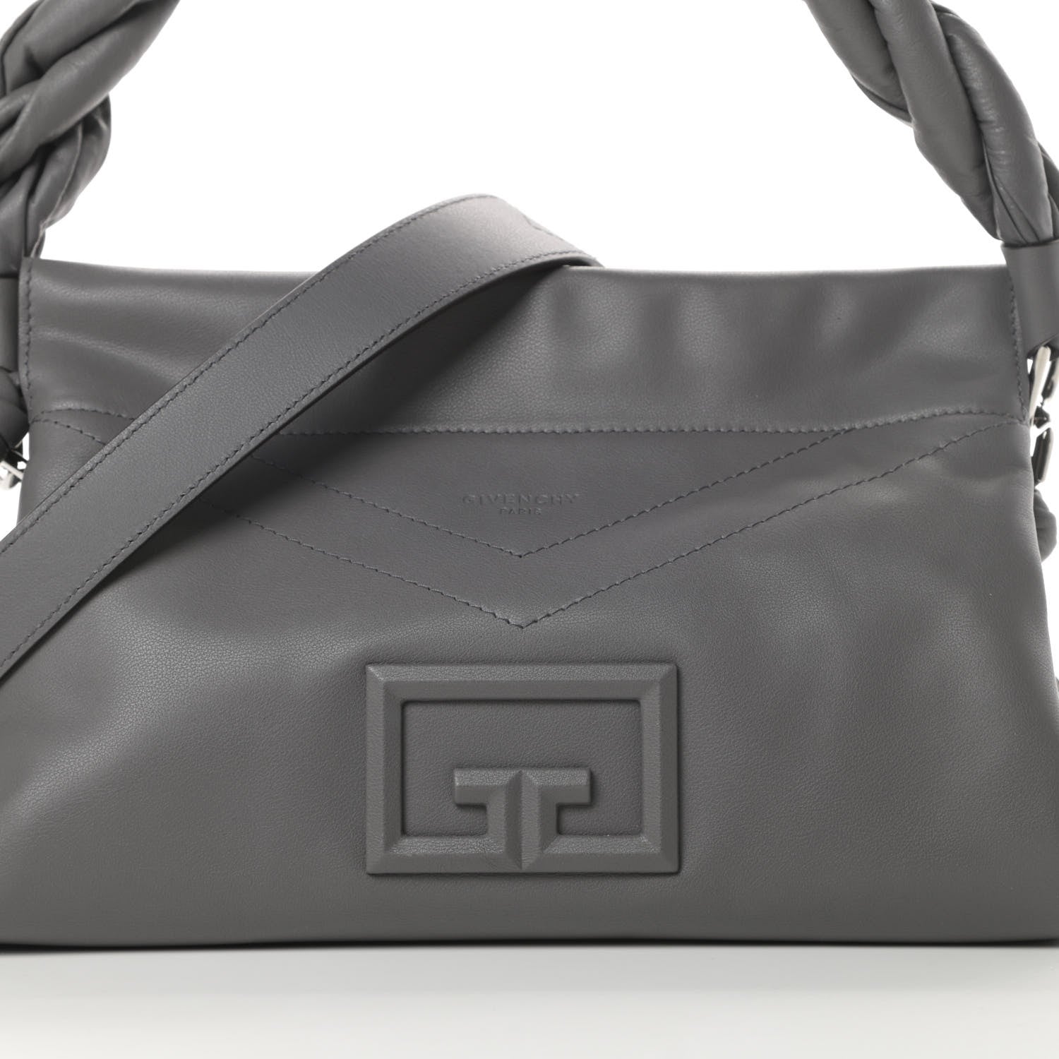 Givenchy Calfskin Medium ID93 Satchel Storm Grey 8 of 11