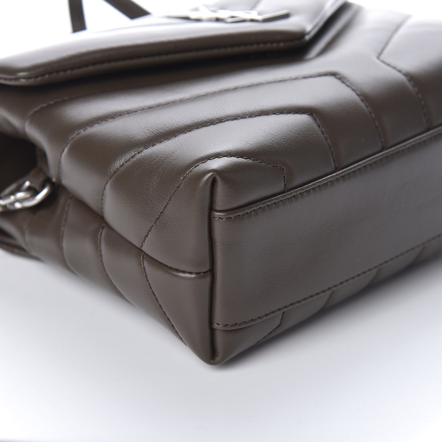 Calfskin Y Quilted Monogram Toy Loulou Crossbody Bag Faggio
