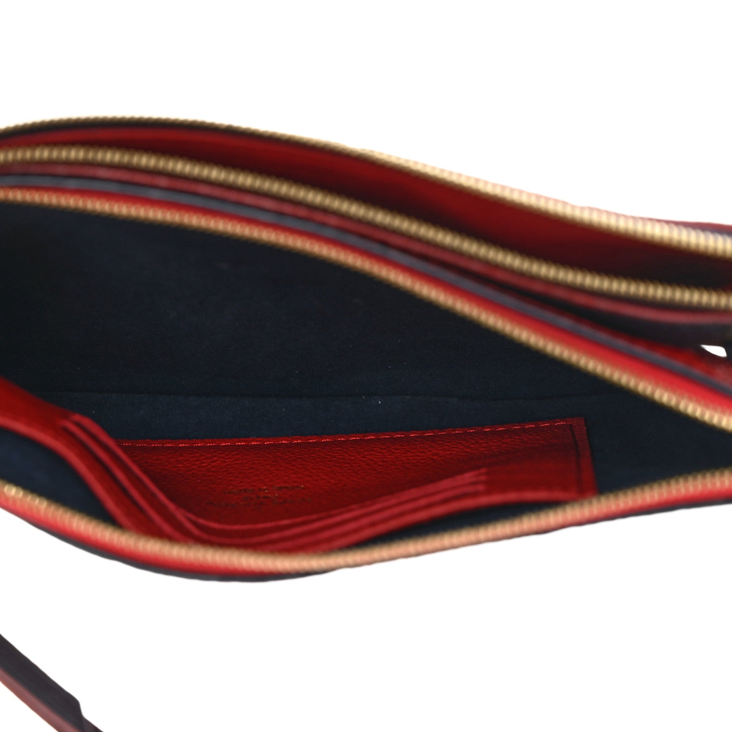 Louis Vuitton Empreinte Double Zip Pochette Marine Rouge 5 of 12