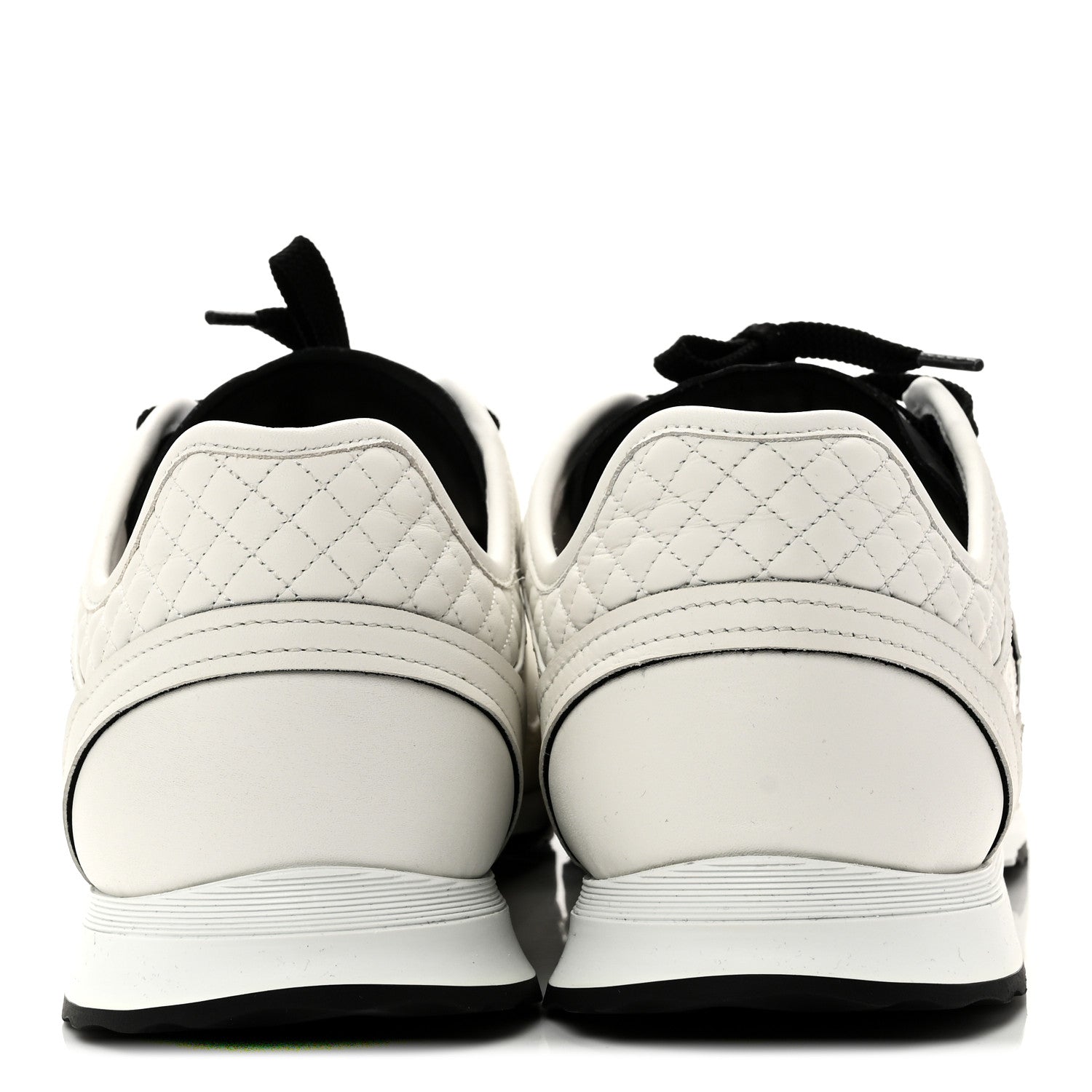 Chanel Calfskin Suede CC Mens Sneakers 43 White Beige Black 6 of 10